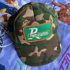 Vintage 90s Remington Patch Camo Hat